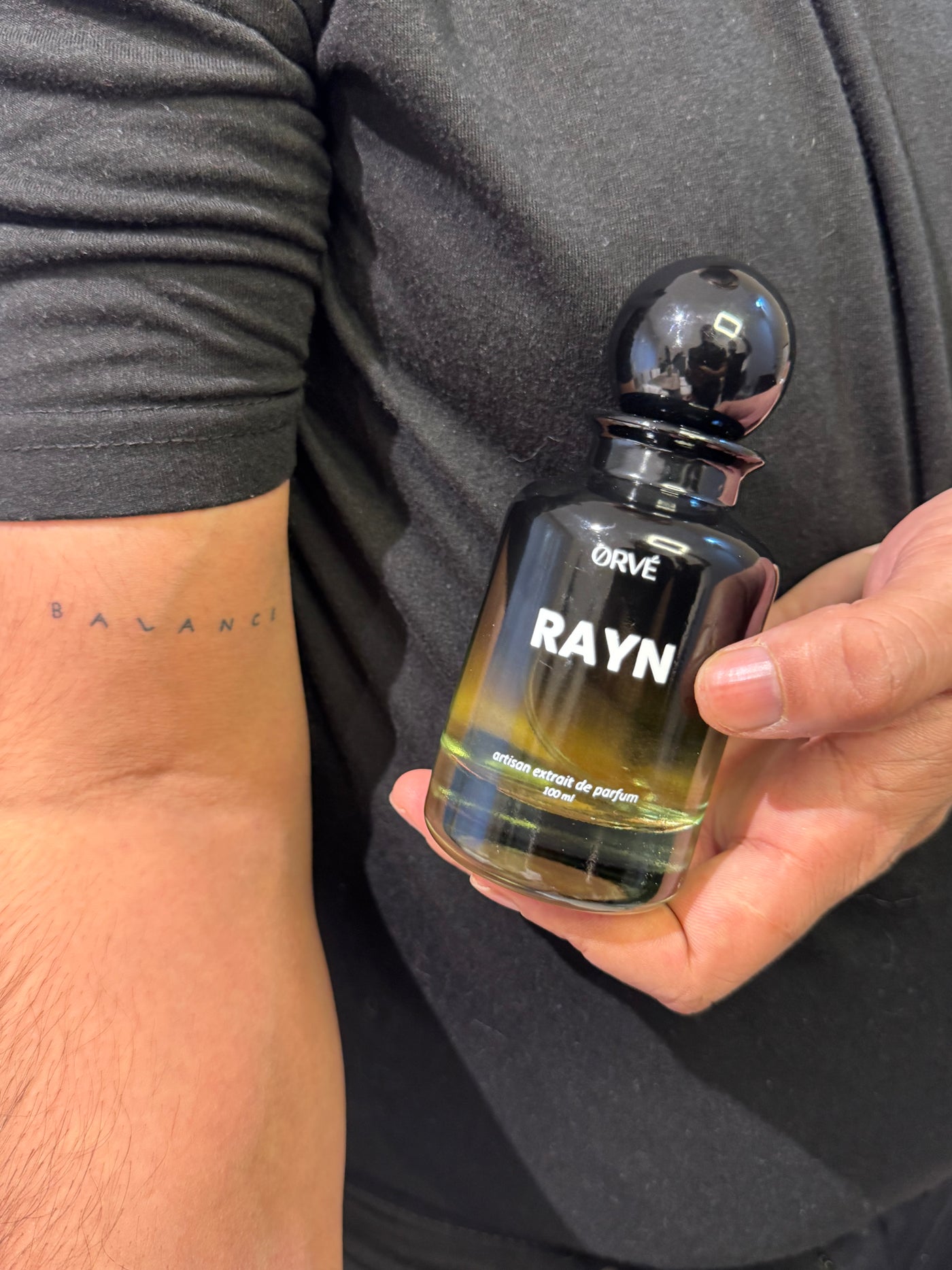 RAYN on bare skin.